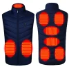 USB Rechargeable 9 Areas Ski Heated Vest Jacket