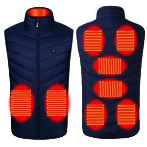 USB Rechargeable 9 Areas Ski Heated Vest Jacket