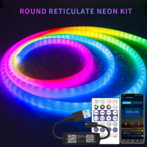 Round Reticulate Pattern Neon LED Strip Light