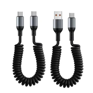 Fast Charging Spring Pull Telescopic Cord