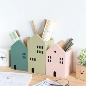 Cartoon House Office Desktop Storage Organiser