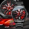 OLEVS Wheel Men's Luxury Watch Rotary Sport Car Rim