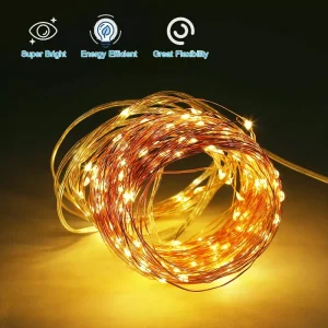 LED Silver Wire Fairy String Lights for Christmas