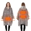 Home Leisure Large Size Heatable Wool Hoodie