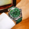 Fashion Green Skeleton Automatic Mechanical Watch