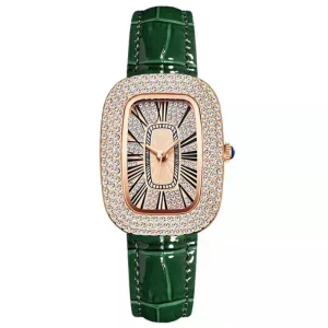 Diamond Pigeon Egg Carat Ladies Belt Quartz Watch