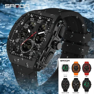 Military Sport SANDA Digital LED Watch Men