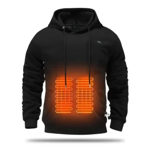 Men Heating Hoodie With Adjustable Temperature
