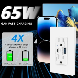 USB-C Charger 15 Amp Receptacle Plug