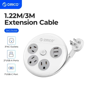 ORICO Power Strip Travel Adapter Smart US Plug