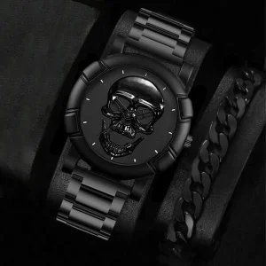 Halloween Skull NK Bracelet Sets Men Watches