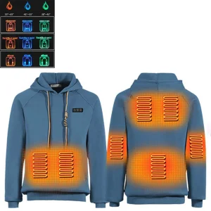 Men Intelligent USB Heating Hoodies for Winter