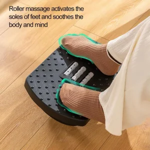Adjustable Rocking Footrest Massage Roller Stool