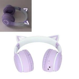 Adjustable Cat Ear Bluetooth Gaming Headset Fast Charging