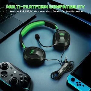 Wired Over-Ear Gaming Headset Omni Headphones