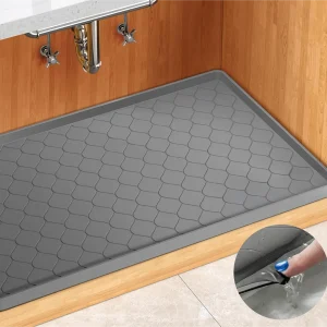 Waterproof Silicone Under Sink Mat Protector Tray