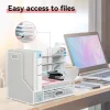 Mesh Desk Organizer File Holder Tilted Sorter